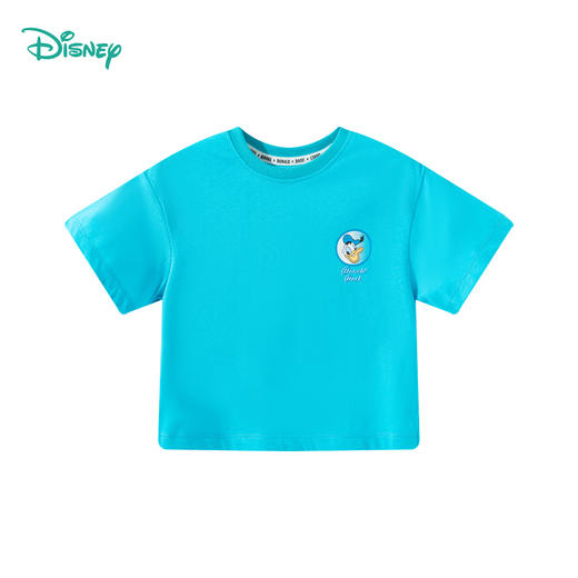 【5A抑菌】迪士尼25夏季新款男童纯棉短袖T恤清新印花透气休闲百搭上衣* 商品图8