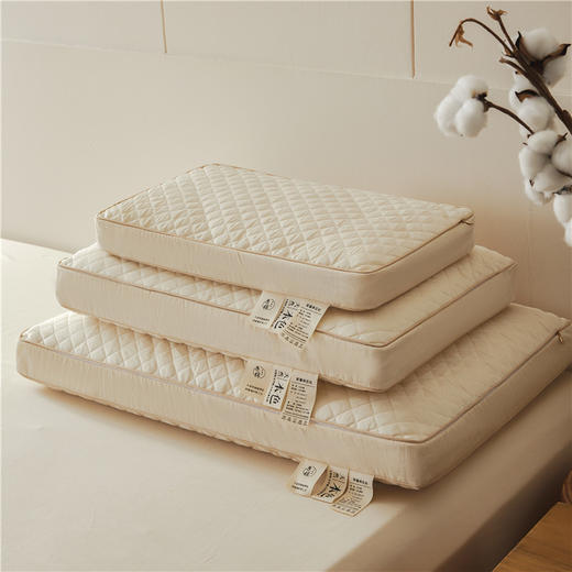 自然醒A类新疆棉花片亲子枕全棉棉花枕头枕芯一对装成人枕儿童纯棉学生宿舍护颈枕XK 商品图7