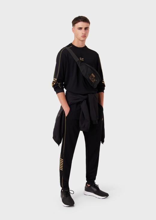 E@ 新款黑色金色LOGO 男士束脚运动裤卫裤 Z-15110 商品图1