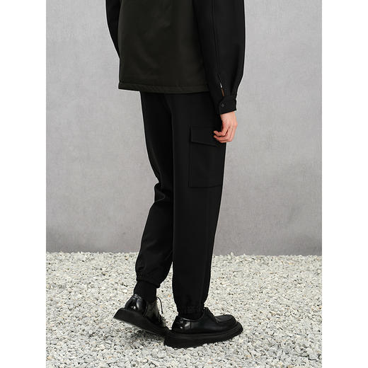 GXG男装 宽松工装裤束脚卫裤通勤 24年冬G24X024146 商品图3