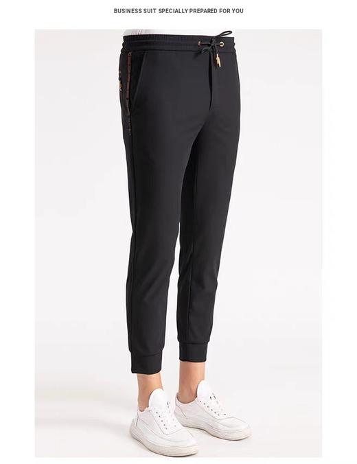 玛路男装MAURO春夏耐磨柔滑耐皱/丝线绣花休闲针织裤MK152002 商品图4