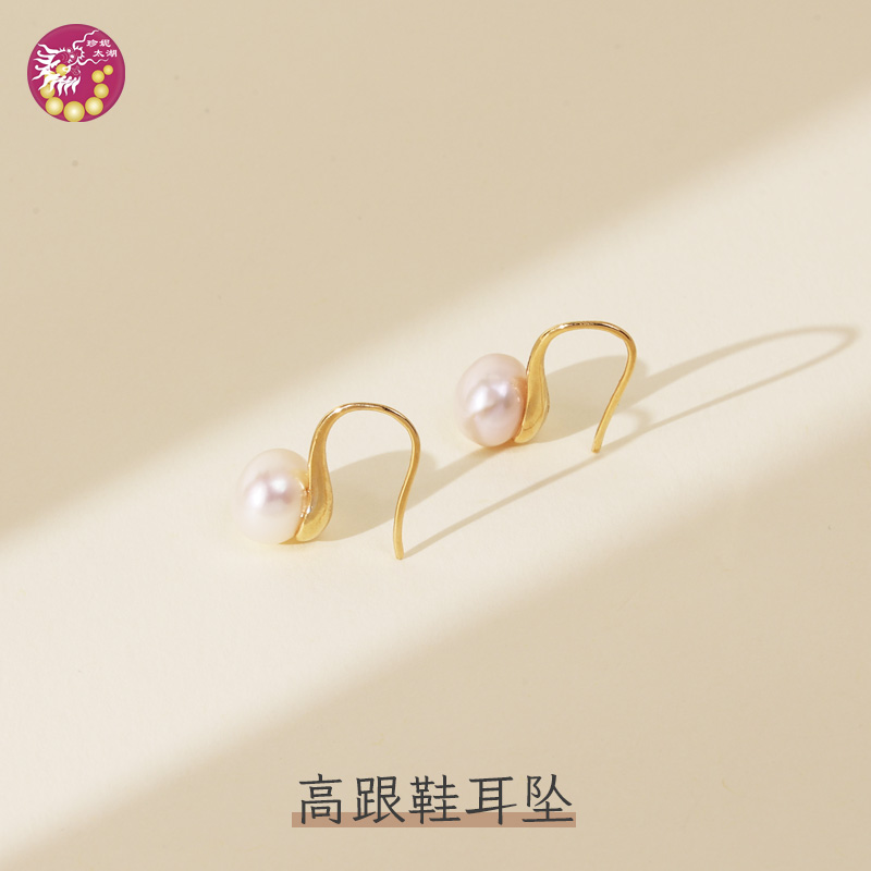 高跟鞋珍珠耳坠300024