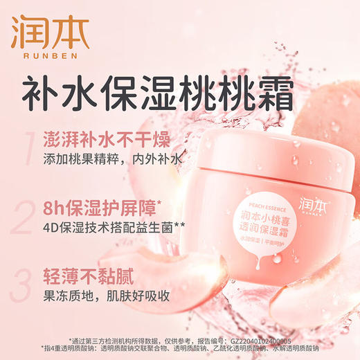 润本 小桃喜透润儿童保湿霜80g   RB29 商品图1