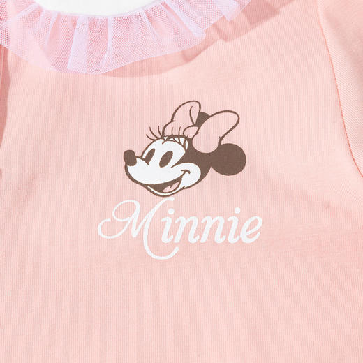 迪士尼【米妮凉感T恤】25夏季新款女童娃娃领冰感短袖T恤休闲上衣ZD2ES023 商品图7