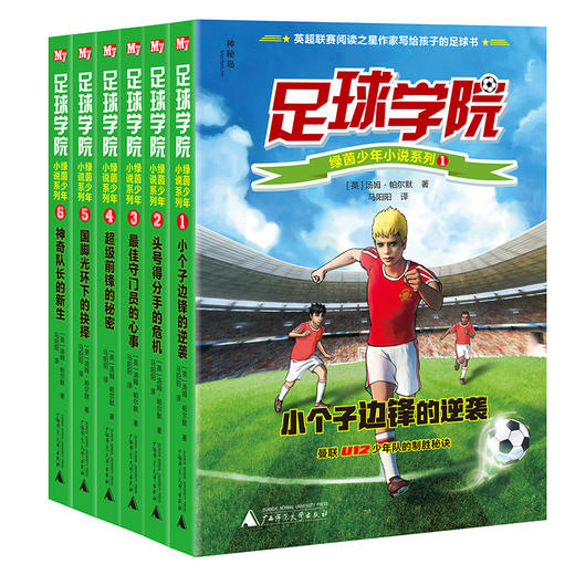 【独秀书香卡】足球学院绿茵少年小说系列（全6册）6~14岁及以上 儿童文学 商品图0