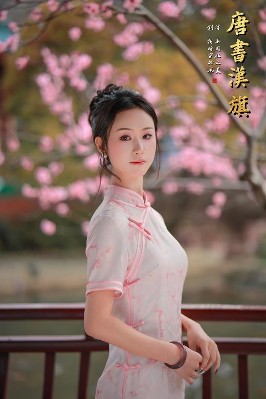 【梦幻粉】春夏新款粉色印花改良旗袍日常优雅气质新中式 商品图7