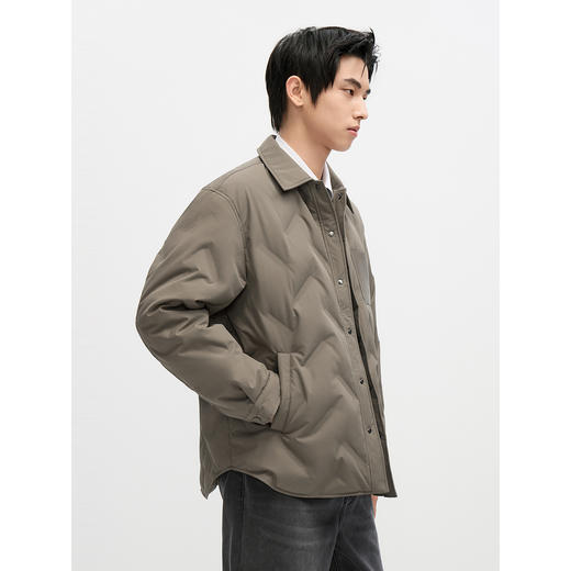 GXG男装 轻薄羽绒服冬季热卖宽松衬衫外穿式外套羽绒服#G24DY24005 商品图2