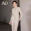 AD冬季加厚毛呢西装套装女士职业装浅色正装高端公务员教师工作服 商品缩略图1