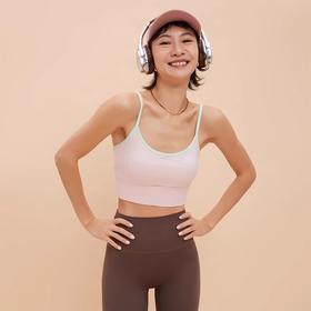 【3~5天发货】跃牌【美度空间】系列 NULS青春撞色拼接短款运动背心聚拢美背ADWX52004