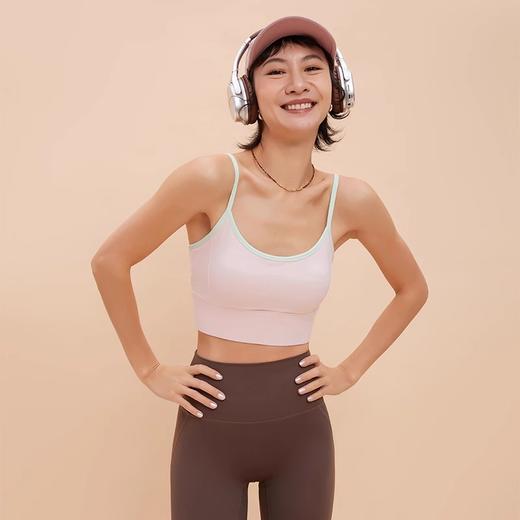 【3~5天发货】跃牌【美度空间】系列 NULS青春撞色拼接短款运动背心聚拢美背ADWX52004 商品图0