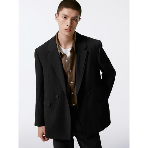 GXG男装 不易皱休闲通勤西装男士正装 24年秋G24X133008 商品图3