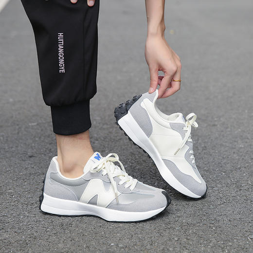 2025升级newbolune官方327正品男鞋女鞋秋季复古情侣百搭轻便休闲鞋 商品图5