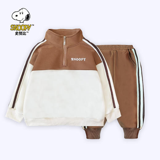 【推荐】史努比儿童卫衣套装2024春秋新款女童运动童装休闲裤子两件套SZZC112 商品图3