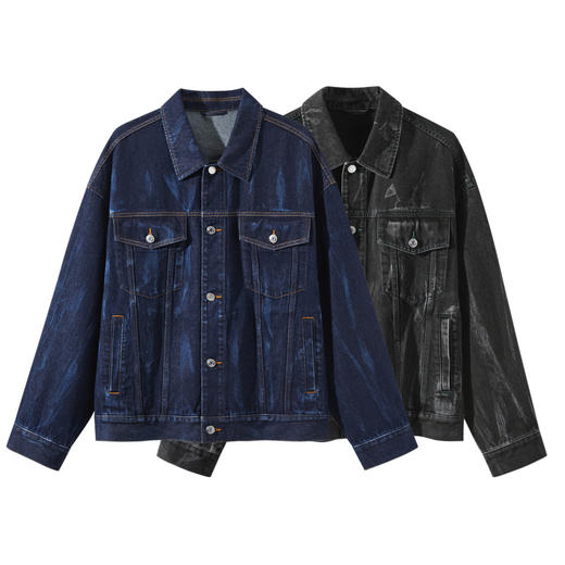 GXG男装   秋季热卖GXG牛仔夹克男潮流宽松牛仔外套休闲夹克男 商品图4