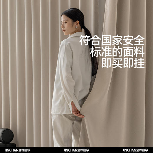 【朝花夕拾】金蝉高精密轻奢暗纹提花窗帘 商品图4