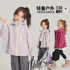 童装外套2025春季上市儿童防风纯色外套拉链款女童三防外套 商品缩略图0