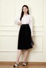 Le Malene 黑色丝绒高腰半身裙 19872 商品缩略图1