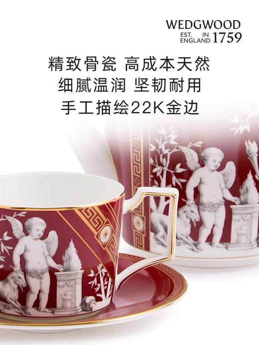 WEDGWOOD威基伍德文艺复兴骨瓷杯碟组咖啡杯威基伍德文艺复兴骨瓷咖啡杯碟套装(蓝+红) 商品图3