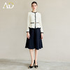 AD小香风连衣裙2025新款假两件拼色套装时尚洋气减龄显瘦遮肉伞裙 商品缩略图3