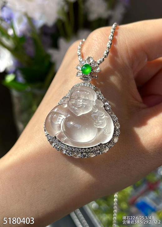 玻璃种财神爷吊坠     82999【5180403】 商品图0