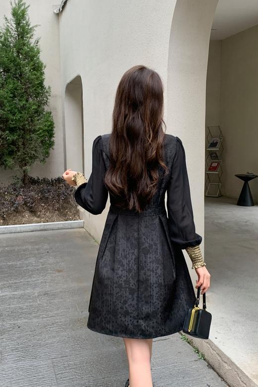 ELLA JADE 精致蝴蝶结拼接式礼服连衣裙 19816 商品图4