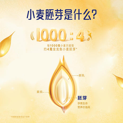 【三诺心选】低GI-金龙鱼即食小麦胚芽30克*16袋*1盒  多重营养 新老包装发货 商品图1