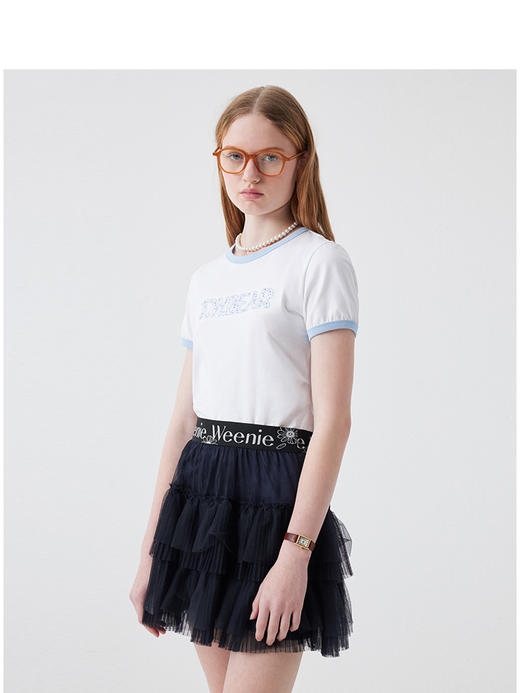 Teenie Weenie小熊字母T恤女夏季女t恤TTRA252408T 商品图1