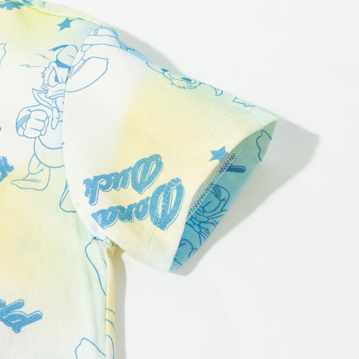 【唐老鸭满印扎染凉感T恤】迪士尼25夏季新款男童装冰感短袖T恤休闲* 商品图3