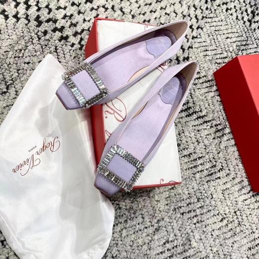 Rogervivier最新的真丝方头鞋，出平底和7.5cm都是非常好驾驭的（JS） 商品图3