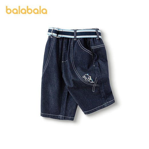 巴拉巴拉童装儿童中裤男童牛仔裤宽松2025夏新款卡通 商品图4