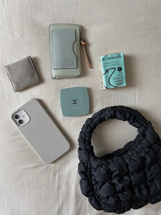 绗缝纹理拉链式指尖云朵包 解锁穿搭新美学 拿捏高级氛围感 细腻面料 mini小包迷你廓形 绗缝艺术的立体叙事 很有层次感 商品图5