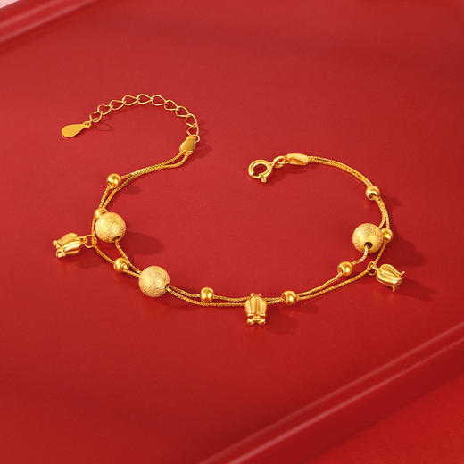 周六福S925银铃兰花手链ZLFD072053★ 商品图4