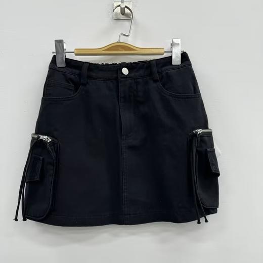 MZ后松紧工装短半裙（黑）夏季152020100321 商品图4