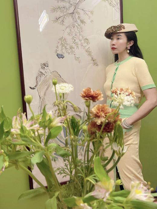 纯露节¥999送·小众定制线·Ch*el秀款明黄针织套装 商品图9