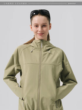 天石（HIGHROCK）鹅铠甲机能防风软壳衣女士户外登山运动夹克春秋休闲单层外套 G620