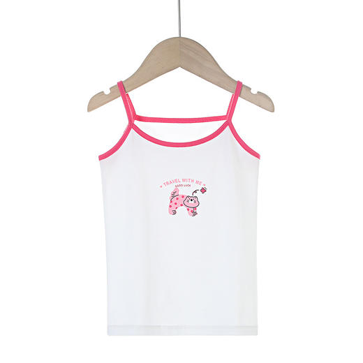 【59.9/任选3件！】夏季新款纯棉女童吊带 女宝宝卡通打底背心 中大童护肚内衣家居服-QQ 商品图11