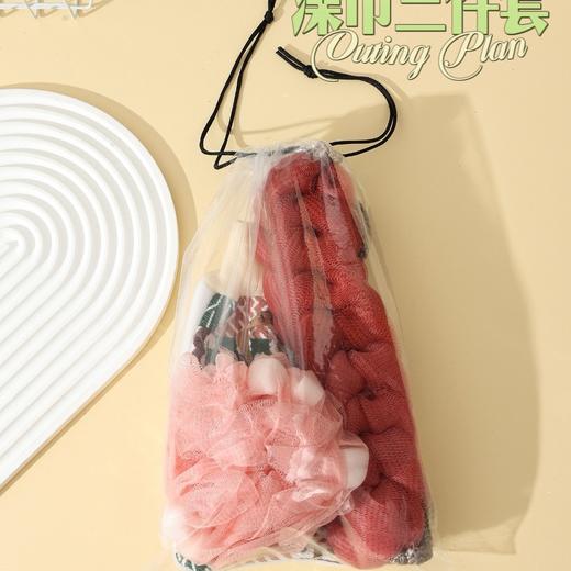 「三件套」花王澡巾组合浴花拉背条加厚加大家庭装居家日用搓澡搓泥搓灰 商品图1