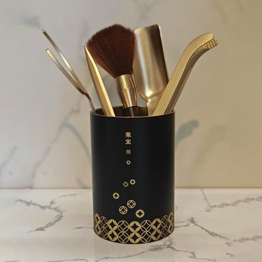 台隆金- 铜茶道聚宝（C款哑黑） 商品图1