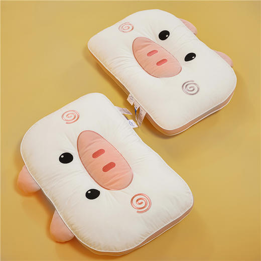 自然醒全棉四色卡通枕儿童枕头纯棉家用48x74整头一对装学生护颈枕芯睡觉专用XK 商品图9