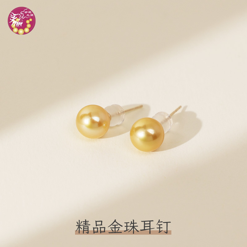 精品金珠耳钉500106