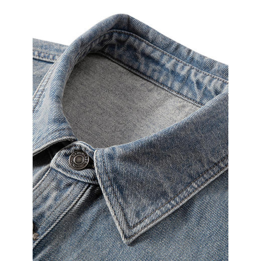 GXG男装 复古做旧刺绣牛仔夹克外套  秋季热卖#G24DE83018 商品图2