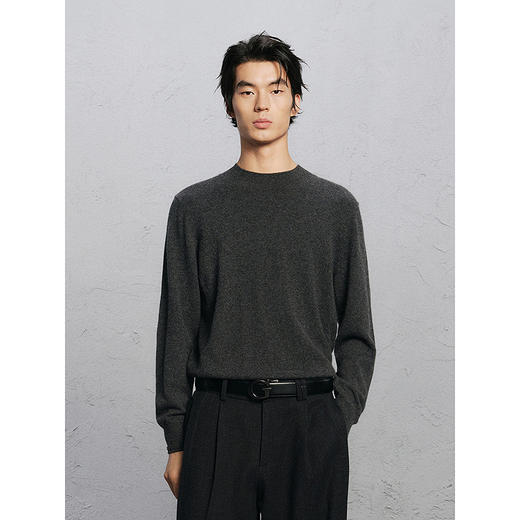 GXG男装 100%山羊绒打底衫男通勤毛衣 24年冬G24X204027 商品图4
