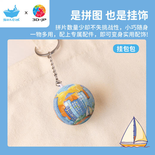 24片 钥匙扣拼图 A3913 苏州，金鸡湖 商品图4