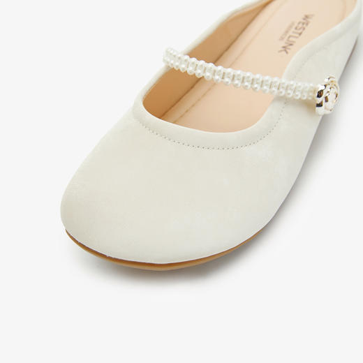 西遇法式包头半拖鞋女新款春夏仙女风配裙子平底玛丽珍穆勒鞋V0556530 商品图5