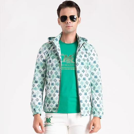 玛路男装MAURO春夏聚酯纤维耐磨抗皱/时尚可脱连帽茄克MK162312 商品图1