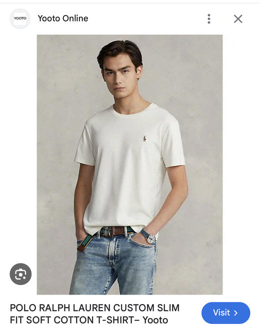 R.L 水溶棉 彩马 情侣款圆领T恤 TX408 商品图1