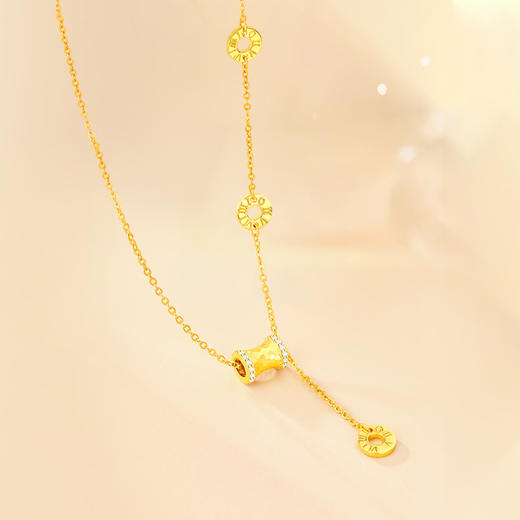 周六福S925银蜂巢小蛮腰套链ZLFJ062321★ 商品图3