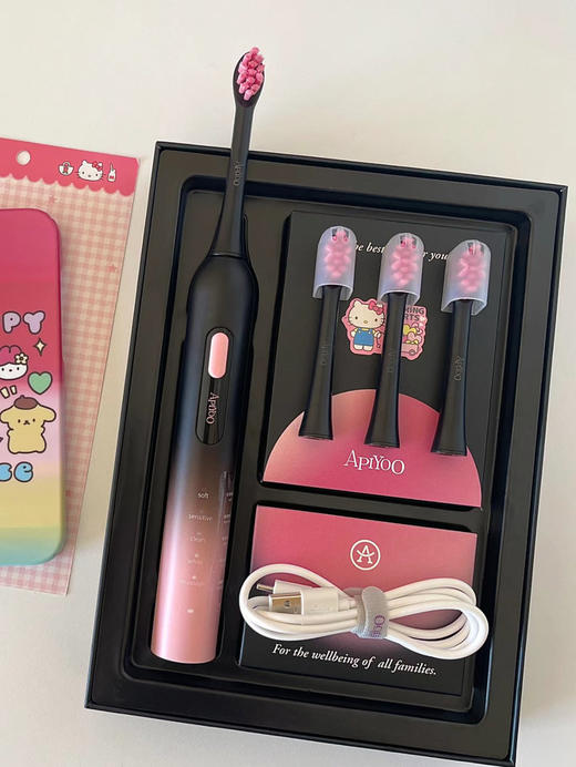 儿童/成人款都有！【APIYOO艾优电动牙刷套盒】送礼首选❤杜邦细软刷毛❗新一代磁悬浮马达，高频声波震动深入齿缝清洁！✅多种清洁模式，适配不同牙齿状况！IPX7级防水，全身可直接水洗 礼物 商品图12