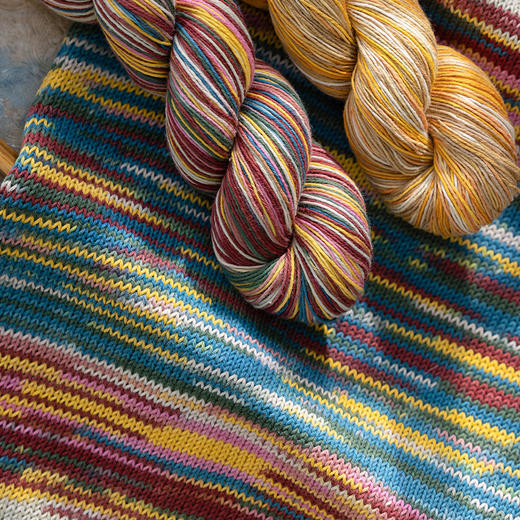 苏苏姐家印象斑斓棉线手工钩针棒针编织diy帽子衣服包包毛线团 商品图3