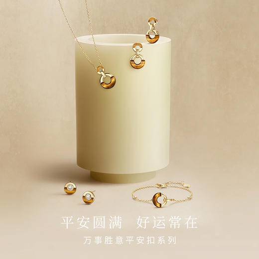 FANCI范琦x宫主 万事胜意平安扣项链琥珀棕女2025新款爆款轻奢新中式高级贵气 商品图1